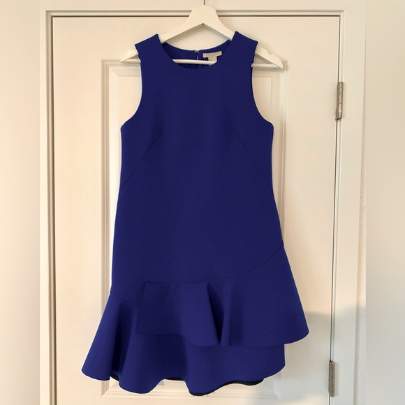 MOVING SALE | Women’s H&M Royal Blue Asymmetrical Cocktail Party Dress, Size 8 - Picture 1 of 3